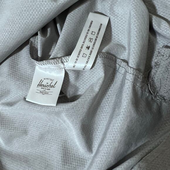 Herschel Jacket Men Medium‎ Gray Voyage Anorack Windbreaker Compact - Picture 10 of 14